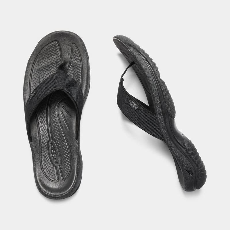 Chanclas Keen Kona Flip II Para Hombre Negros/Grises - Sandalias Keen Mexico (694150-UJG)